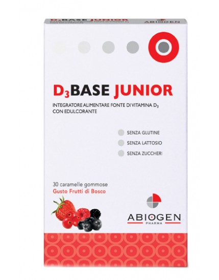 D3base Junior 30 Caramelle Frutti di Bosco