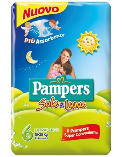 Pampers Sole E Luna XL 15-30kg 13 Pezzi