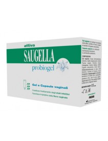 Saugella Attiva Probiogel Cofanetto Gel Vaginale 30ml + 6 Capsule Vaginali