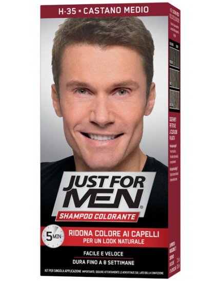 Just For Men Shampoo Colorante Castano Medio H35 