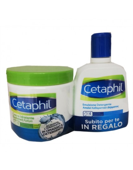 Cetaphil Crema Idratante 450g + Detergente Fluido 250ml