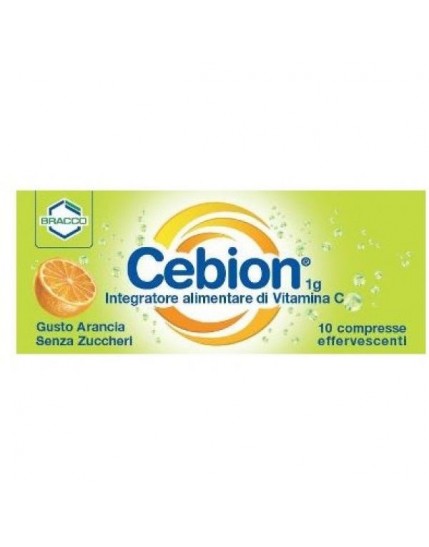 Cebion 1g Vitamina C 10 Compresse Effervescenti Senza Zuccheri 