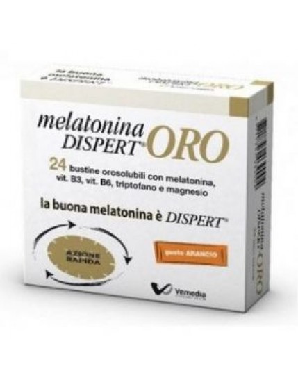 Melatonina dispert oro 24 bustine - integratore alimentare vemedia pharma