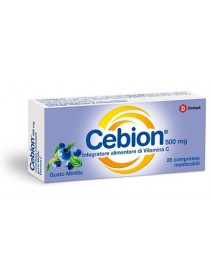 Cebion 500mg  Vitamina C 20 Compresse Masticabili Gusto Mirtillo