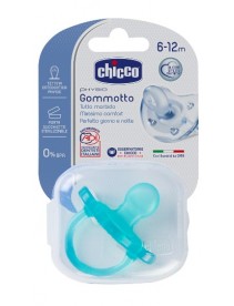 Chicco Physio Gommotto Silicone Azzurro 6-12 mesi 1 Pezzo