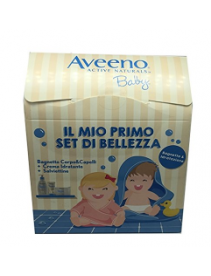 Aveeno Baby Cofanetto Bagnetto&idratazione (Bagnetto Corpo&Capelli+Crema Idratante+Salviettine)