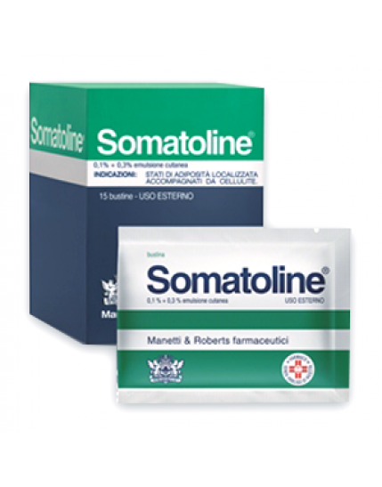 Somatoline emulsione cutanea 15 bustine 0,1+0,3% anticellulite
