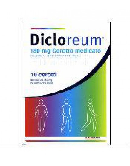 Dicloreum Antinfiammatorio Locale 10 Cerotti Medicati 180 mg