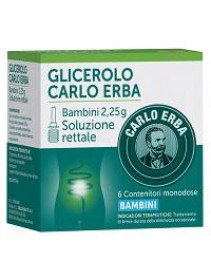 Carlo Erba Glicerolo Bambini 6 Microclismi 2,25g