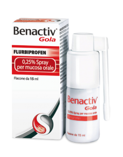 Benactiv Gola Spray 15ml 0,25%