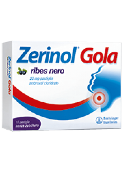 Zerinol Gola Ribes 18 Pastiglie 20mg