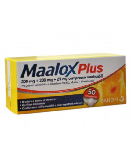 Maalox Plus 50 Compresse Masticabile