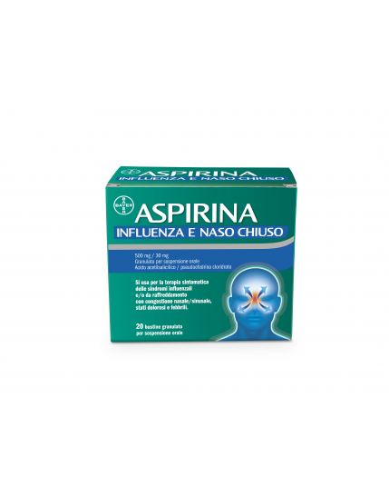 Aspirina Influenza Naso Chiuso 20 Bustine