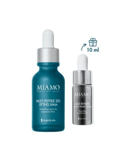 Miamo Protocollo Lift & Glow - Multi-Peptide 20% Lifting Serum 10 ml + Age Reverse Glow Primer Serum 10 ml