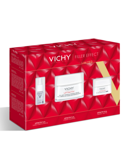 Vichy Cofanetto Regalo Anti-Rughe - Contiene Siero 10 ml + Crema giorno 50 ml + Crema notte 15 ml 