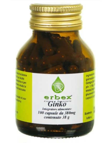 Erbex Ginkgo Biloba 100 Capsule