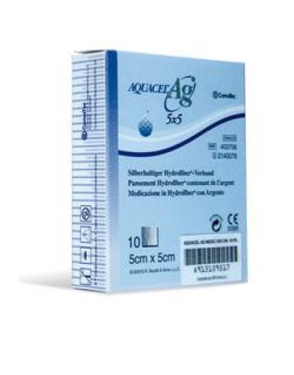 Aquacel Ag Medicazione Speciale Attiva 5x5cm 10 Pezzi