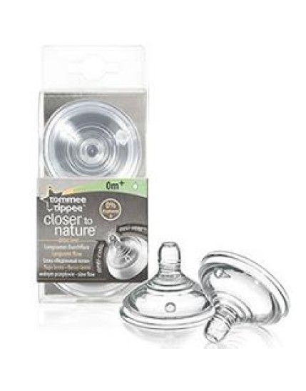 Tommee Tippee Close To Nature Tettarella 0m+ Flusso Lento 2 pezzi