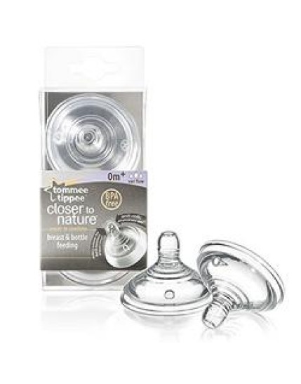 Tommee Tippee Closer to nature Tettarella 0m+ Flu Variabile 2 pezzi