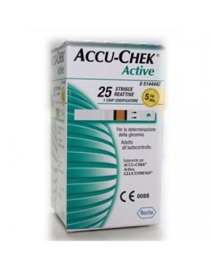 Accu-chek Active Strips 25 Pezzi