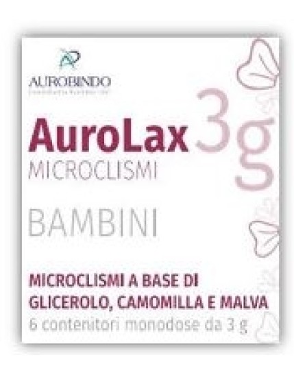 AuroLax Microclismi Bambini 6 Pezzi