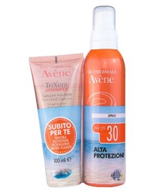 Avene Spray Solare SPF30 + Avene Trixera Detergente Fluido 