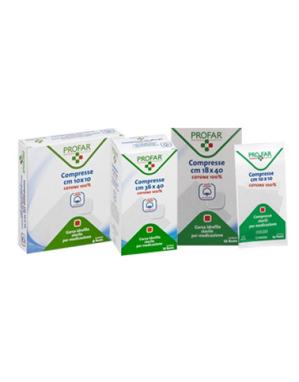 PROFAR GARZA COT 18X40CM 12PZ PROFAR GARZA COT 18X40CM 12PZ
