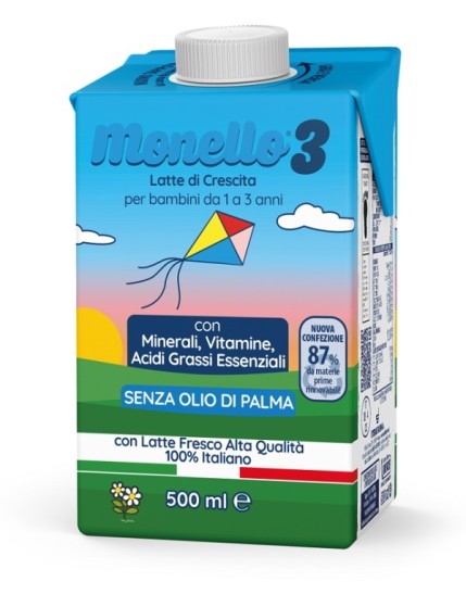 Monello 3 Latte Liquido 1-3 Anni 500ml