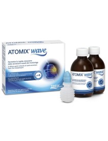 Atomix Wave Dispositivo Igiene Rinofaringea con Soluzione Salina 2x250ml