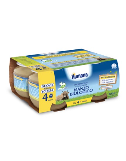 HUMANA OMOG MANZO BIO 4X80G