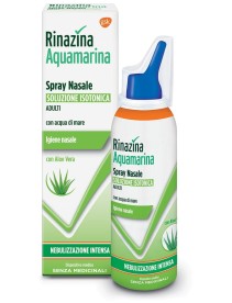 Rinazina Aquamarina Spray Nasale Soluzione Isotonica Aloe Nebulizzazione Intensa 100ml