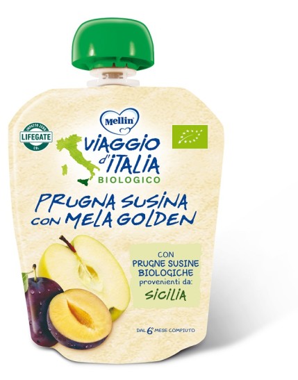 Mellin Viaggio Meranda Prugna Susina con Mela 90g