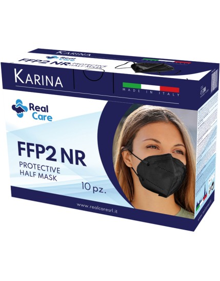 MASCHERINA FFP2 NERA KARINA 10PZ