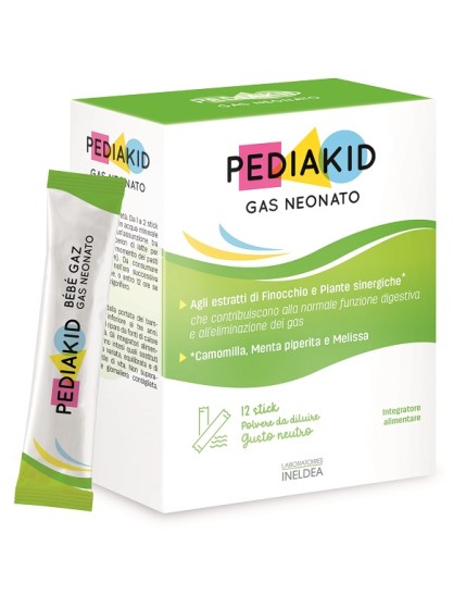 PEDIAKID Gas Neonato 12Stick