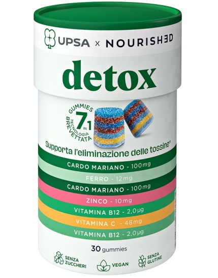 UPSA X NOURISHED DETOX 30GUM