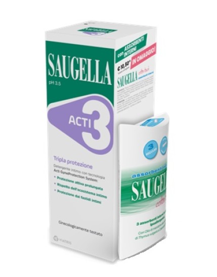 SAUGELLA ACTI3 250ML+ASSORBENT