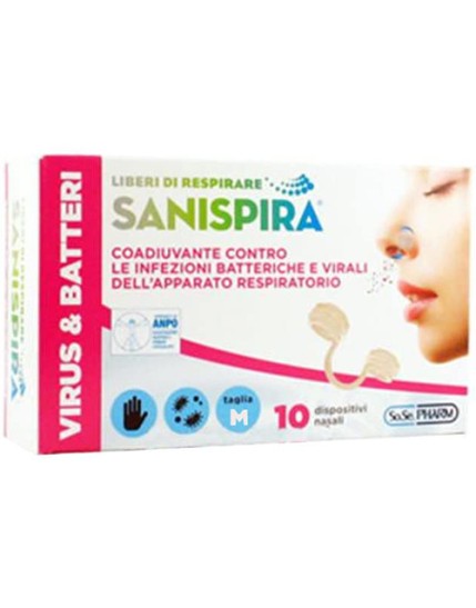 SANISPIRA*Virus&Batteri M 10pz