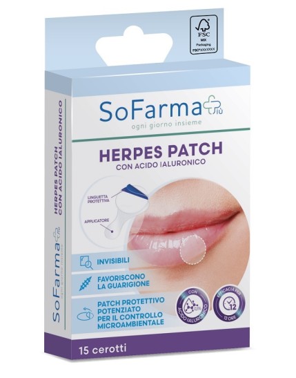 HERPES PATCH IALURONICO 15PZ SF+