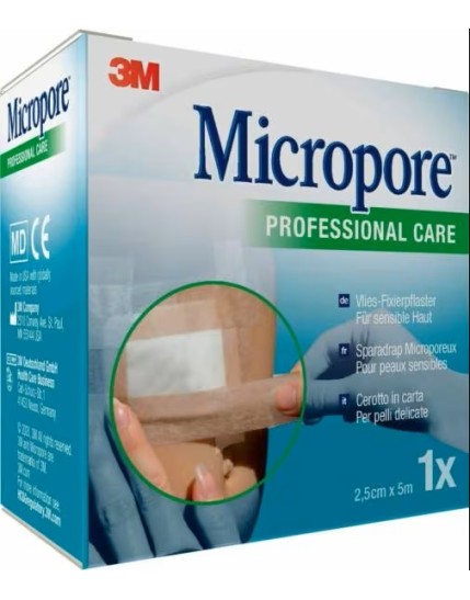 3M MICROPORE SURG T TA M5X25MM