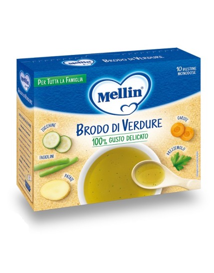 MELLIN BRODO VERDURE 10X8G