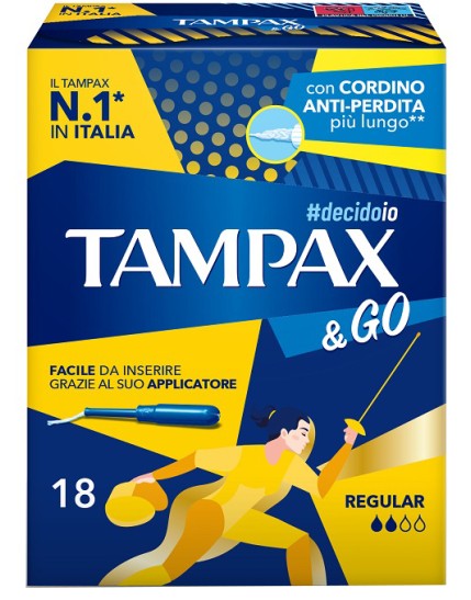 TAMPAX &GO REGULAR 18PZ