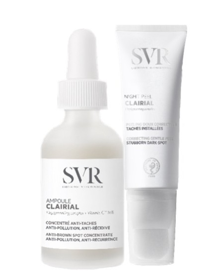 Laboratoires Svr Clairial Set Anti-Macchie Viso Notte Ampoule 30ml + Peel 50ml