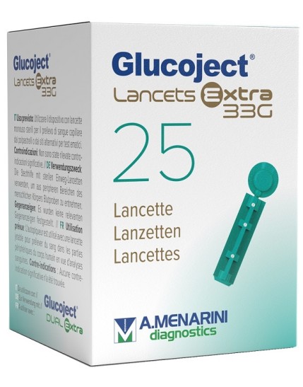 GLUCOJECT LANCETS EX G33 25PZ