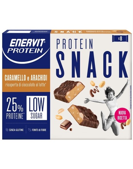 Enervit Protein Snack Caramello E Arachidi 8 Pezzi Da 31g
