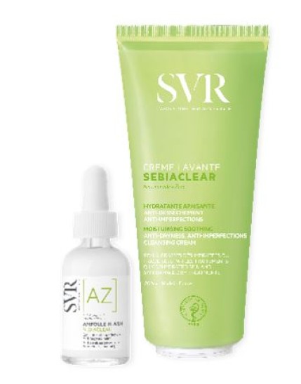 Laboratoires SVR Sebiaclear Set Ampoule Flash 30 Ml + Sebiaclear  Creme Lavante 200ml