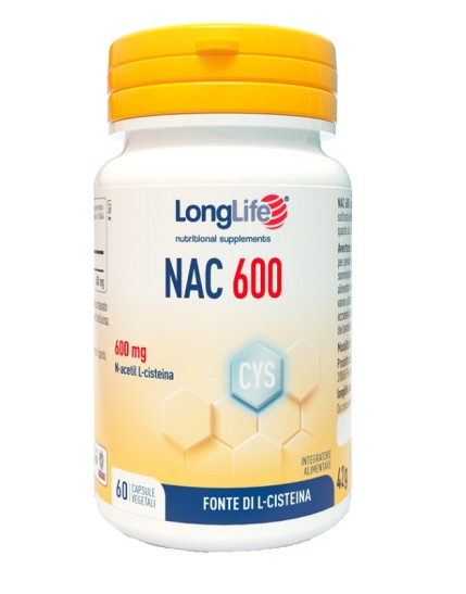 LONGLIFE NAC 60 Cps 500mg LONGLIFE NAC 60 Cps 500mg