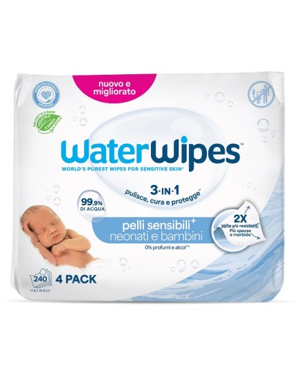 WATERWIPES BIO 4X60PZ
