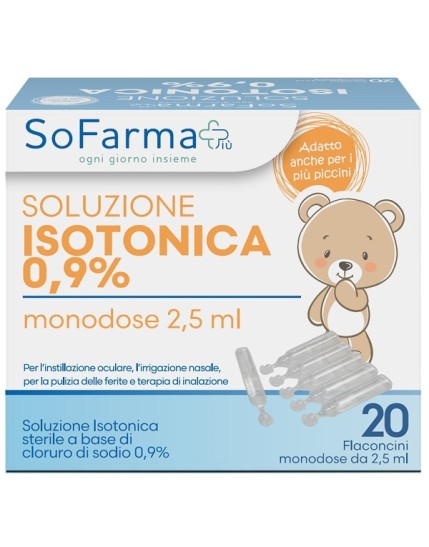 SOLUZ SALINA 0,9% 20FL 2,5ML SF+