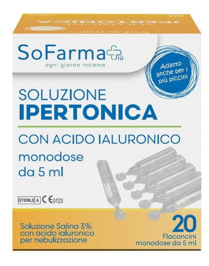 SOLUZ IPERTONICA 3% 20FL SF+