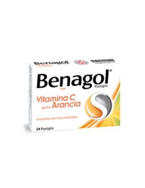 Benagol Vitamina C gusto Arancia 24 Pastiglie